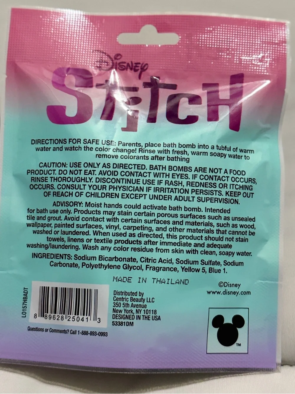 💜 Disney Stitch-Themed Bath Time Treats - 3 Pack Set